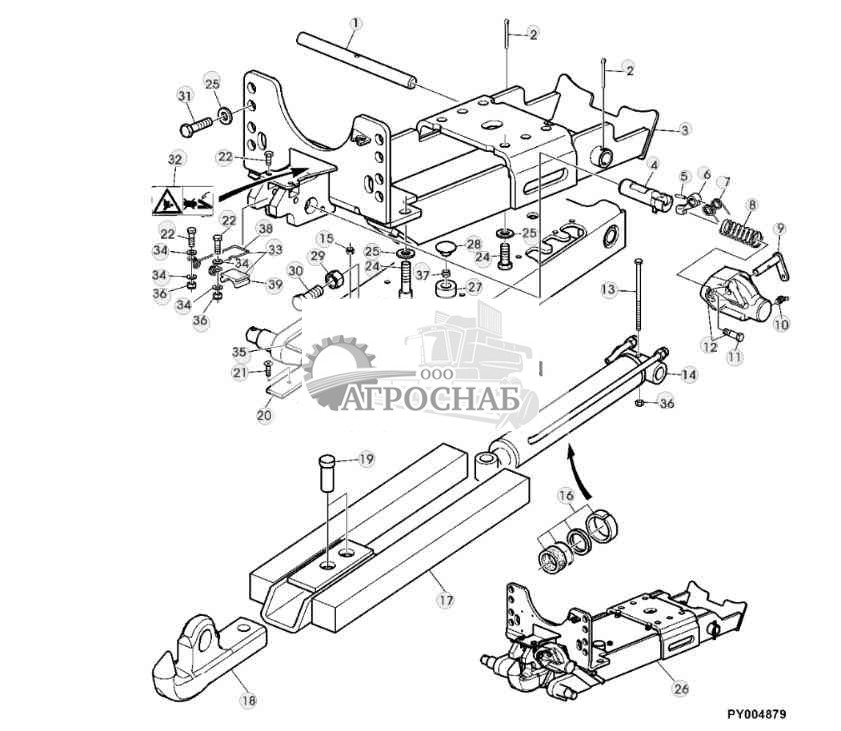 ГИДРАВЛИЧЕСКАЯ АВТОСЦЕПКА (SAUERMANN) 